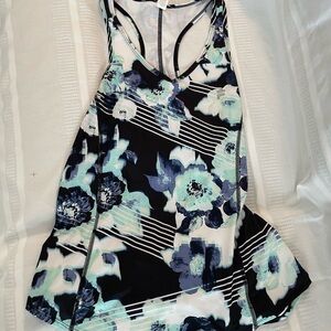 Puma Athletic Floral Racerback Tank Top